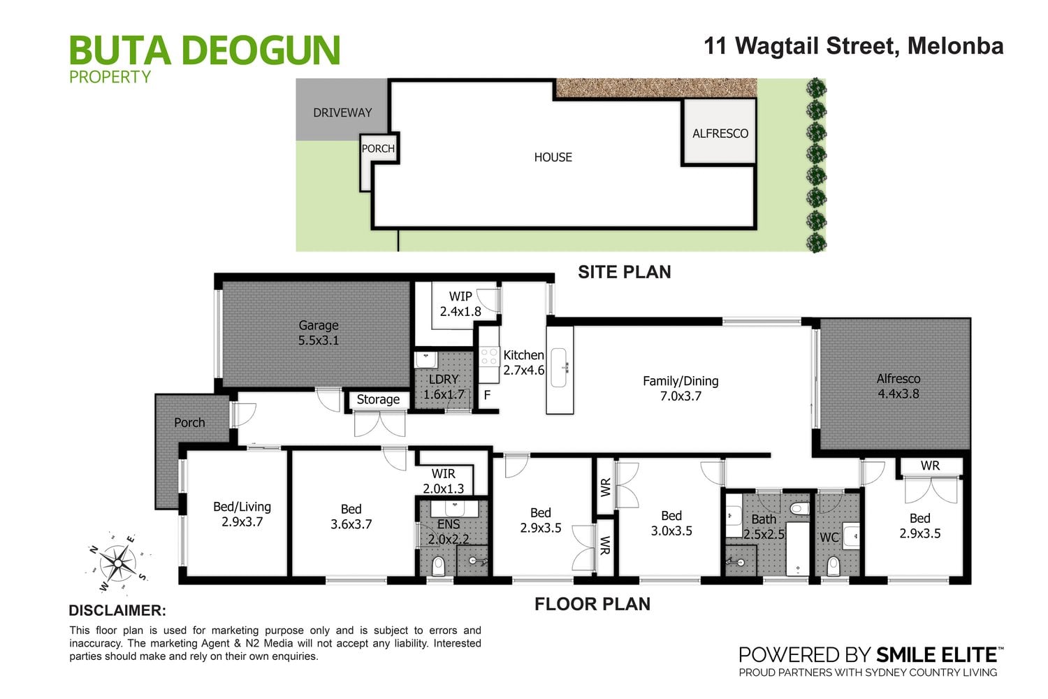 Floorplan 1 for 11 Wagtail Street (Melonba), Marsden Park NSW 2765