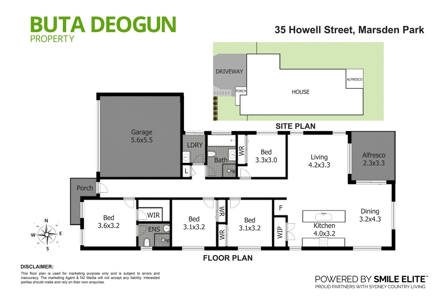 Floorplan 1 for 35 Howell Street, Marsden Park NSW 2765