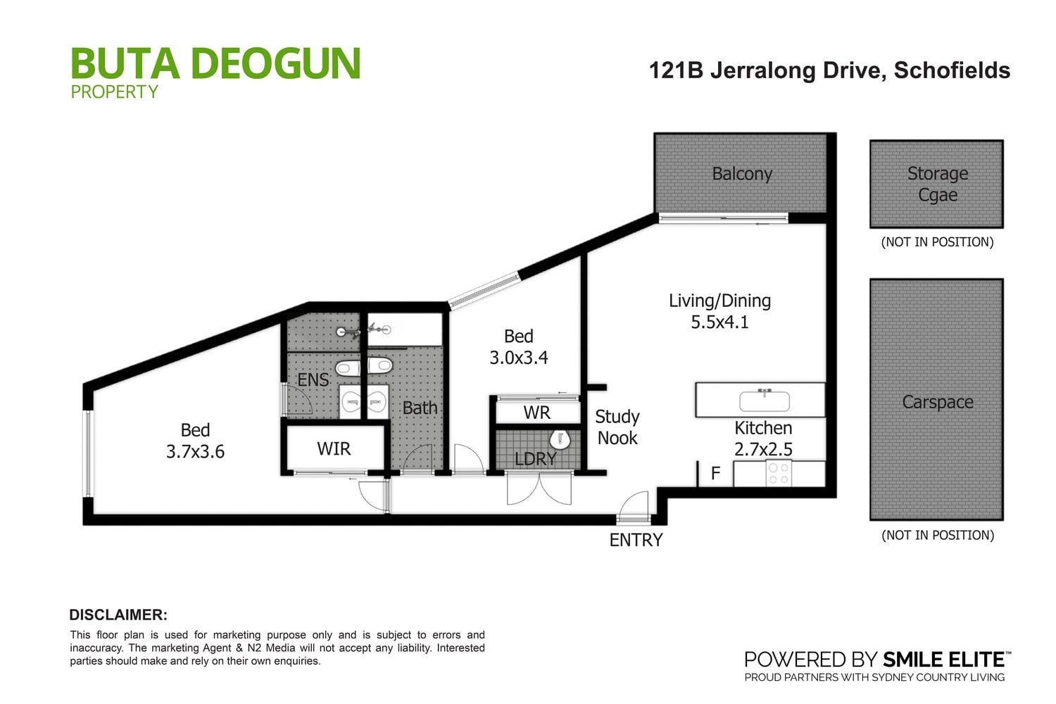Floorplan 1 for 127/121B Jerralong Drive, Schofields NSW 2762
