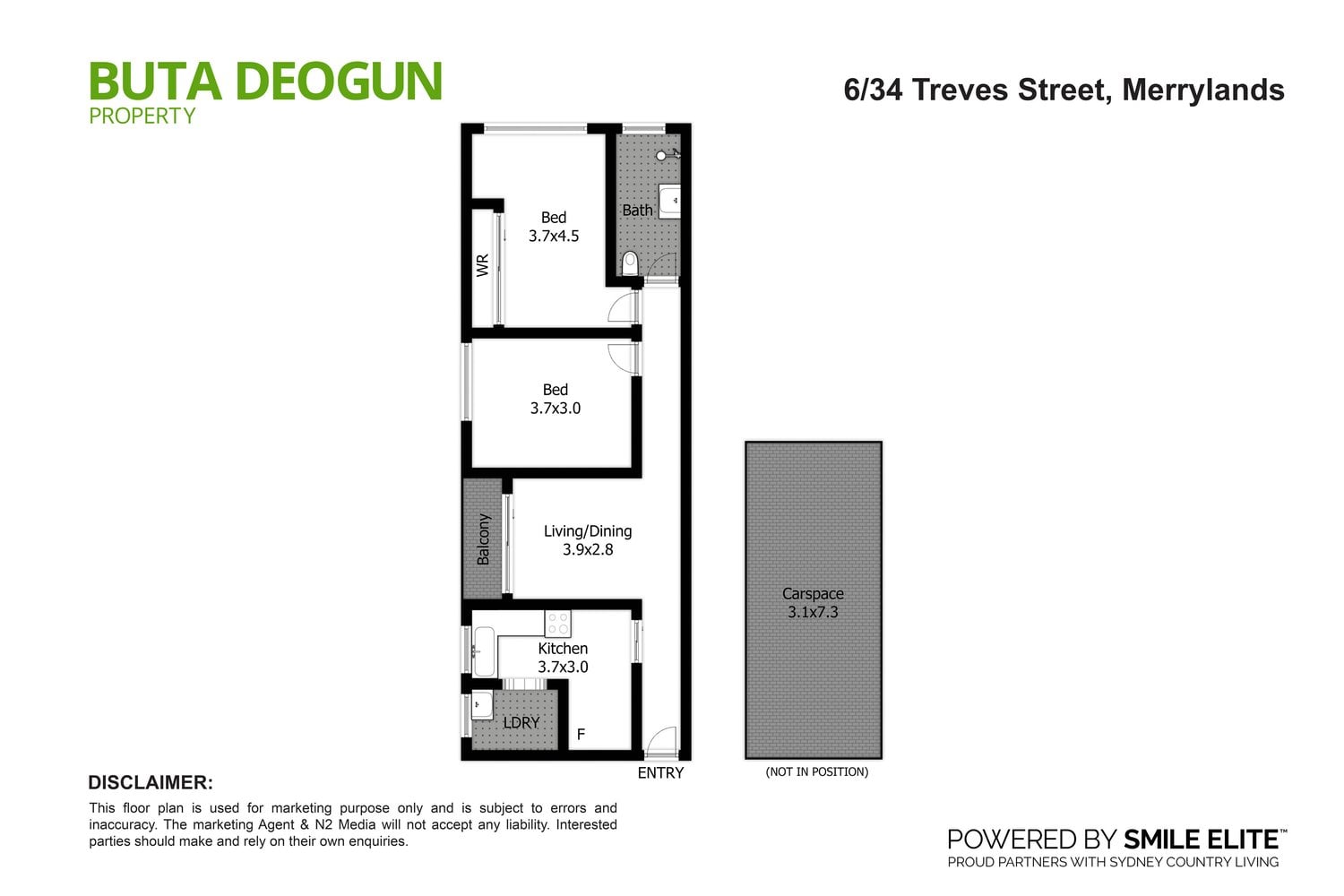 Floorplan 1 for 6/34 Treves Street, Merrylands NSW 2160