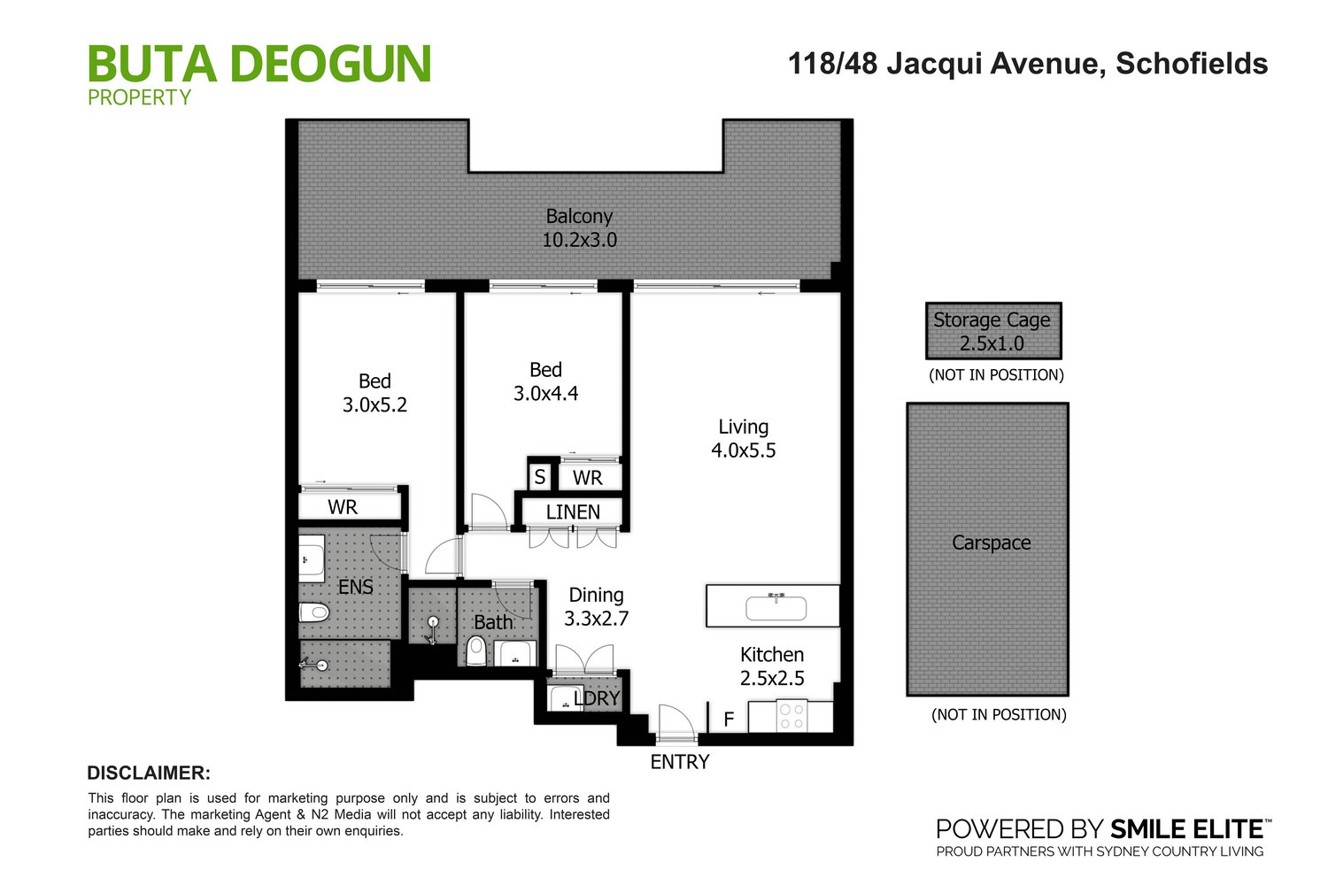 Floorplan 1 for 118/48 Jacqui Avenue, Schofields NSW 2762