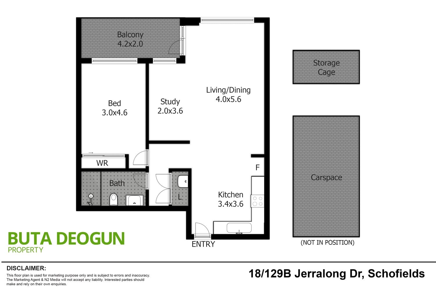 Floorplan 1 for 18/129B Jerralong Drive, Schofields NSW 2762