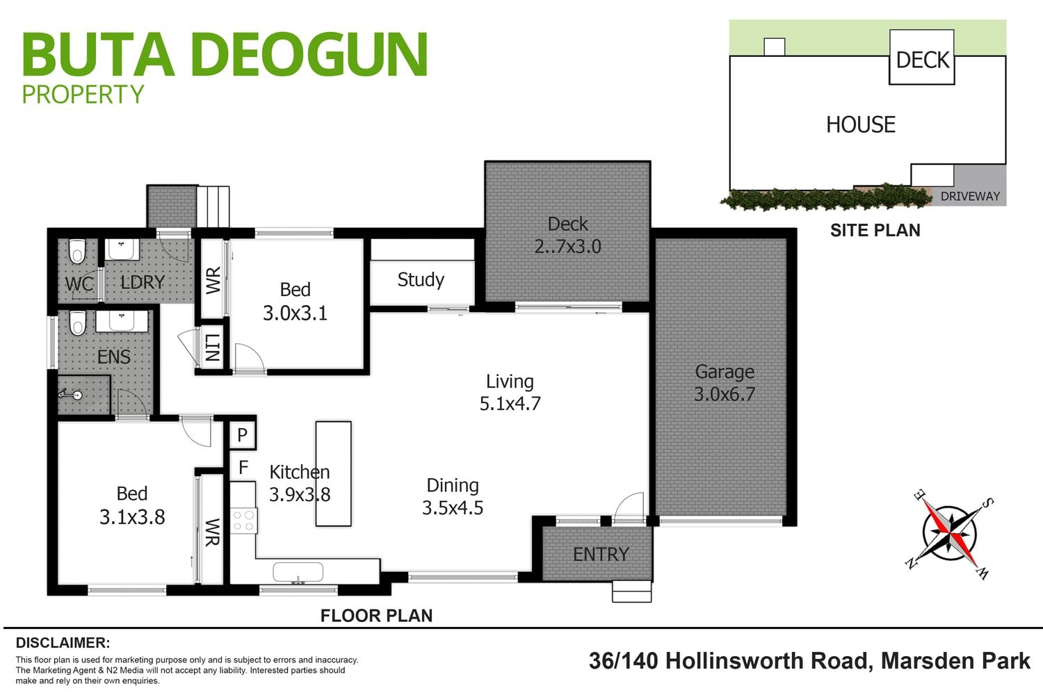 Floorplan 1 for 36/140 Hollinsworth Road, Marsden Park NSW 2765