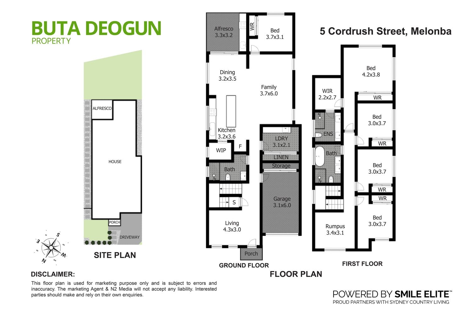 Floorplan 1 for 5 Cordrush Street (Melonba), Marsden Park NSW 2765