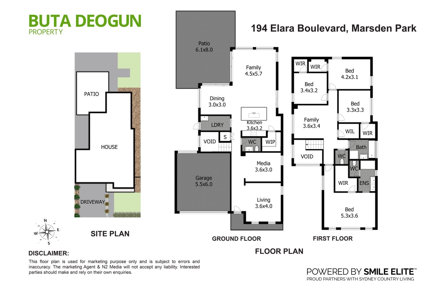 Floorplan 1 for 194 Elara Boulevard, Marsden Park NSW 2765