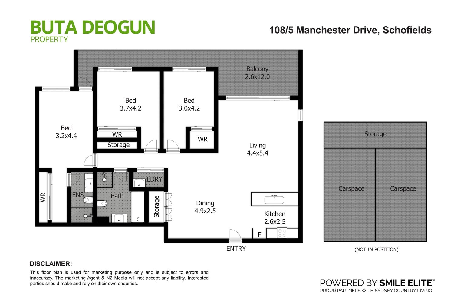 Floorplan 1 for 108/5 Manchester Drive, Schofields NSW 2762